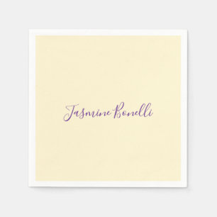 Professional Modern Minimalist Pastel Beige Colour Napkin