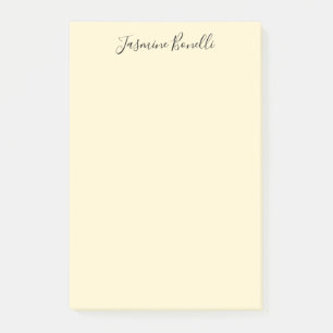 Professional Modern Minimalist Pastel Beige Colour Post-it Notes