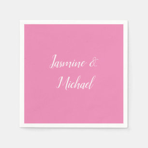 Professional Modern Minimalist Pink Color Napkin