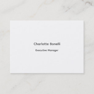 Professional Modern Minimalist Plain Business Card
