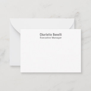 Professional Modern Minimalist Plain  Card