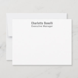 Professional Modern Minimalist Plain Card