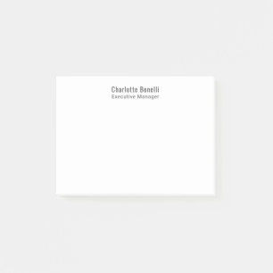 Professional Modern Minimalist Plain  Post-it Notes