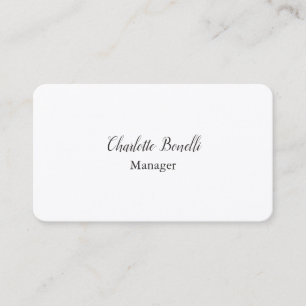 Professional Modern Minimalist Premium Silk Business Card