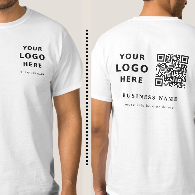Professional Modern Minimalist QR Code Logo T-Shirt (Creator Uploaded)