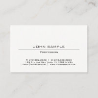 Professional Modern Minimalist Simple Design White