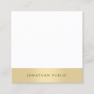 Professional Modern Minimalist Template Elegant Square Business Card