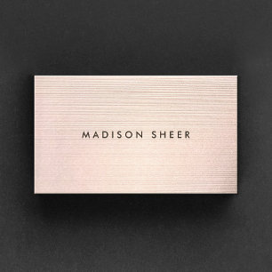 Professional Modern Minimalistic Elegant Copper Business Card