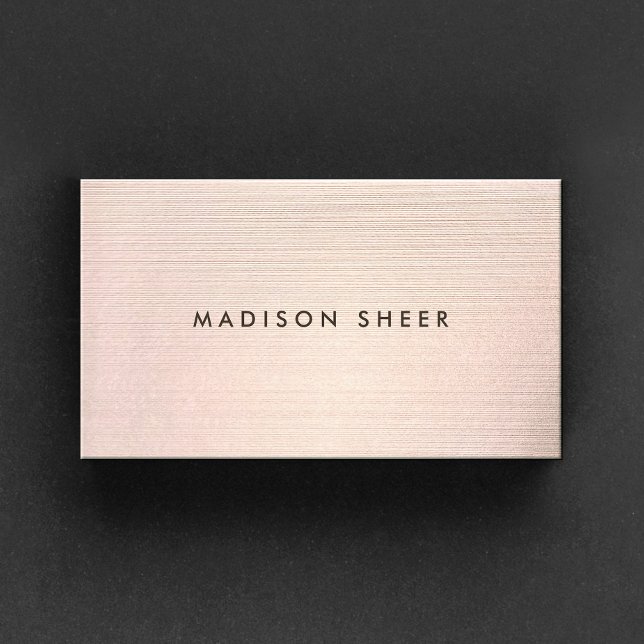 Professional Modern Minimalistic Elegant Copper Business Card (Creator Uploaded)