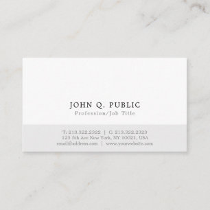 Professional Modern Minimalistic Elegant Design Business Card