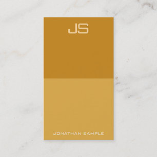 Professional Modern Monogram Vertical Template Business Card