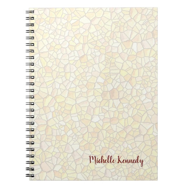 Professional Modern Mosaic Design Minimalist Notebook (Front)