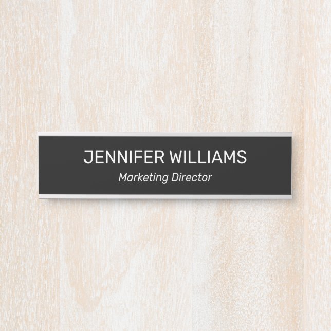 Professional Modern Office Door Sign (Front)