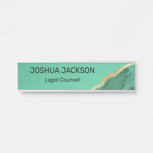 Professional Modern Office Door Sign (Front)