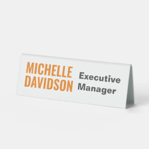 Professional Modern Orange White Minimalist Plain