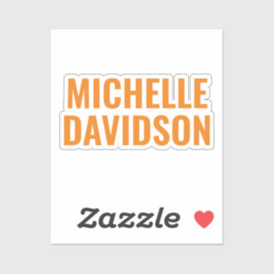 Professional Modern Orange White Minimalist Plain