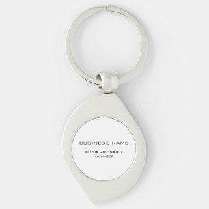 Professional Modern Plain Simple  Key Ring