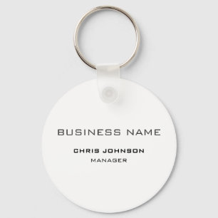 Professional Modern Plain Simple  Key Ring
