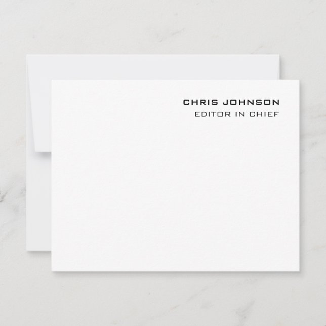 Professional Modern Plain Simple RSVP Card (Front)