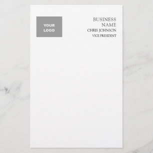 Professional Modern Plain Simple Stationery
