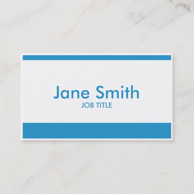 Professional Modern Plain Simple Stylish Classy Business Card (Front)