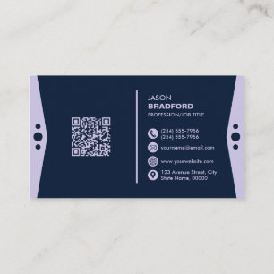 Professional Modern QR Code Custom Personalised Bu Business Card