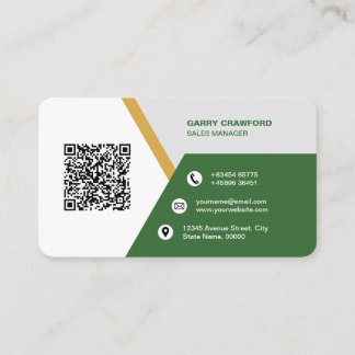 Professional Modern QR Code Custom Personalised Bu Business Card