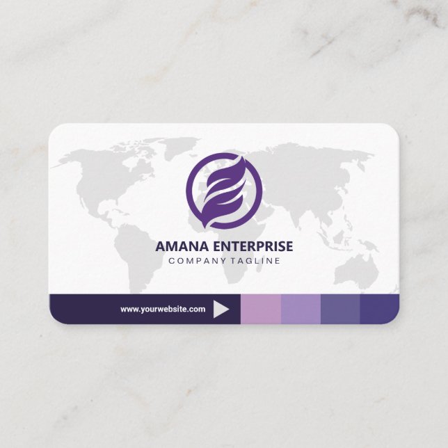 Professional Modern QR Code Custom Personalised Business Card (Front)