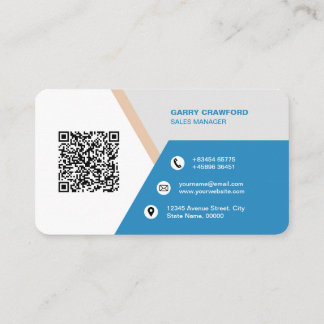 Professional Modern QR Code Custom Personalised  Business Card
