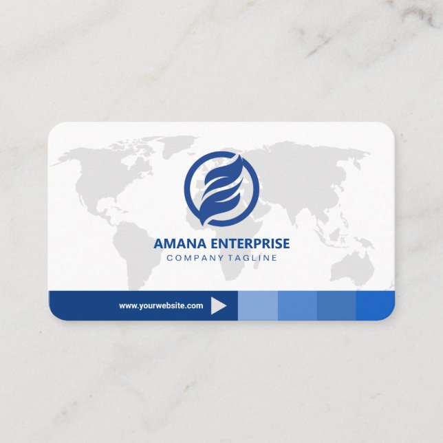 Professional Modern QR Code Custom Personalised Business Card (Front)