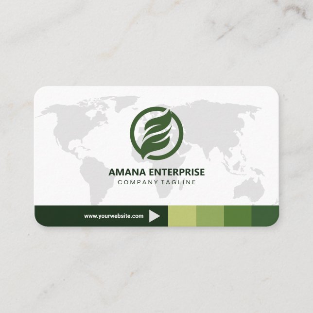 Professional Modern QR Code Custom Personalised Business Card (Front)