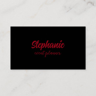 Professional Modern Red Black Colourful Stylish Business Card