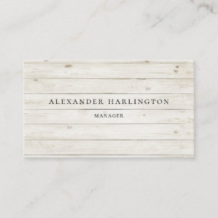 Professional modern rustic card. Wooden boards Business Card