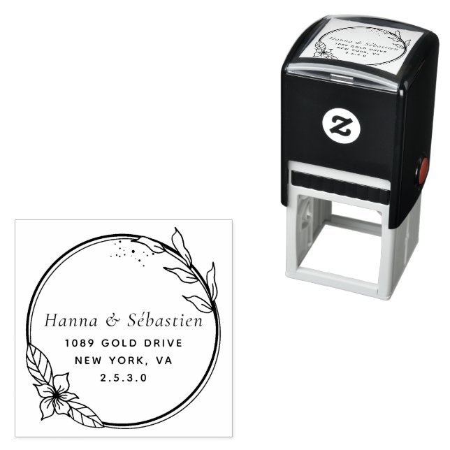 Professional Modern Script Return Address  Self-inking Stamp (In Situ)