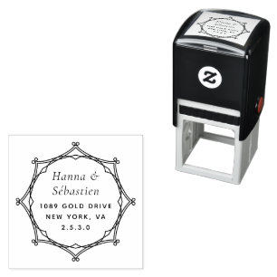 Professional Modern Script Return Address  Self-inking Stamp