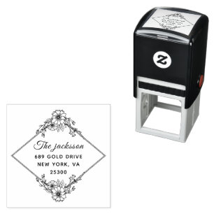 Professional Modern Script Return Address  Self-inking Stamp