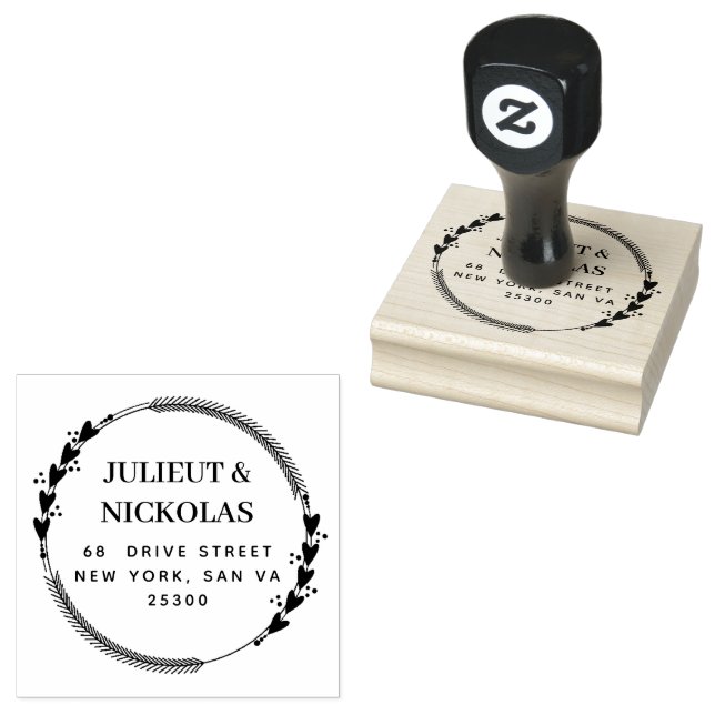 Professional   Modern Script  Rubber Stamp (Stamped)