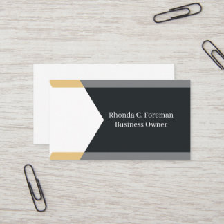 Professional Modern Simple Black Minimalist Business Card