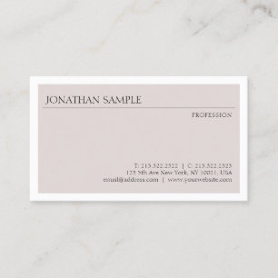 Professional Modern Simple Design Elegant Template Business Card