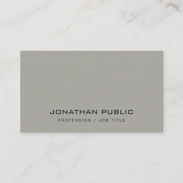 Professional Modern Simple Design Elegant Template Business Card (Front)