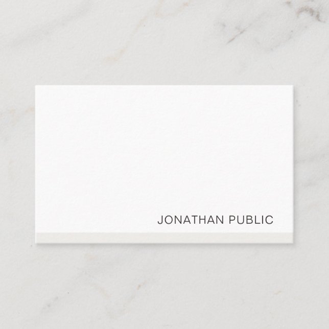 Professional Modern Simple Elegant Template Business Card (Front)
