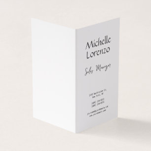 Professional Modern Simple Plain Black & White Business Card