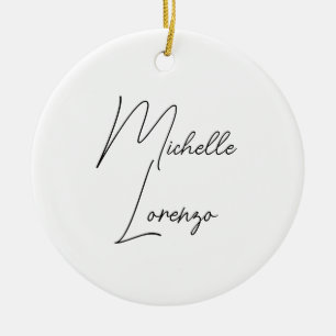 Professional Modern Simple Plain Black & White Ceramic Ornament