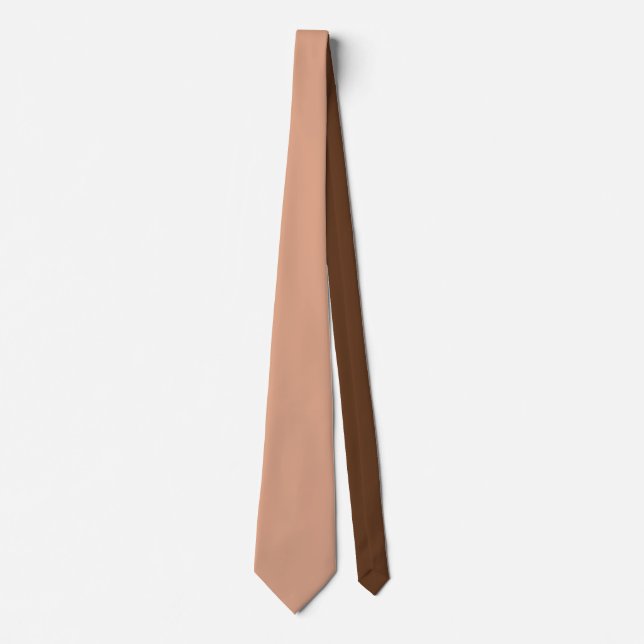 Professional Modern Simple Plain Tumbleweed Colour Tie (Front)