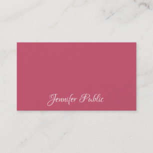 Professional Modern Simple Template Elegant Red Business Card