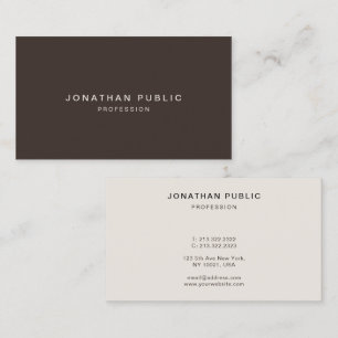 Professional Modern Template Elegant Luxury Colors Business Card