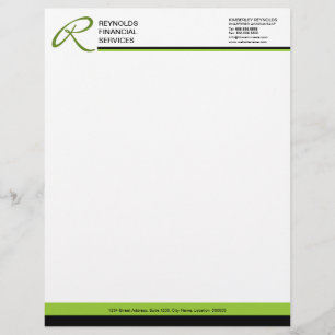 Professional Monogram Business Letterhead Design