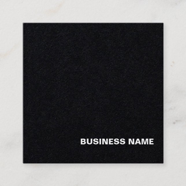 Professional Monogram Design Elegant Luxury Plain Square Business Card (Front)