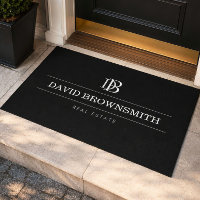 Professional Monogram Realtor Real Estate Black