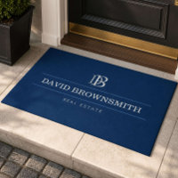 Professional Monogram Realtor Real Estate Navy